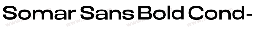 Somar Sans Bold Cond字体转换